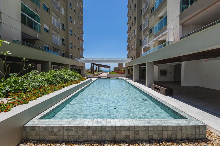 Aconchego e Piscina | Apê Frente ao Mar