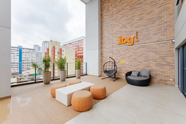 Centro | Estúdio com Piscina e Academia | C296