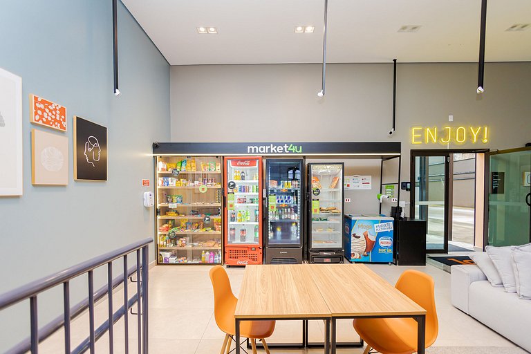 Centro | Estúdio com Piscina e Academia | C296