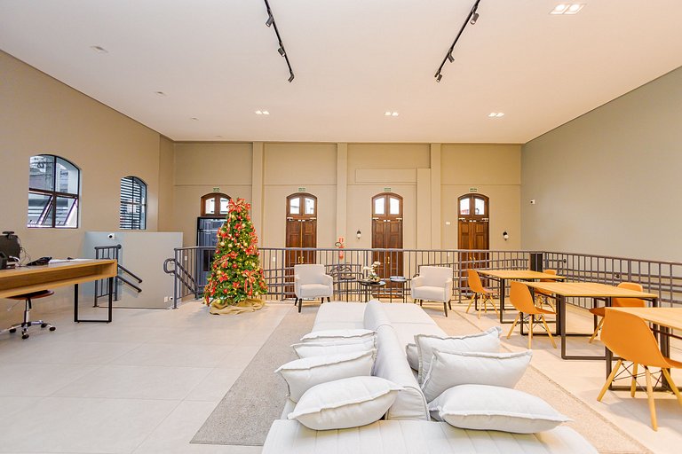 Log! | Rooftop com vista, coworking, garagem e localização i