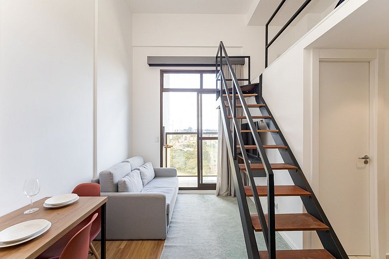 Eco Smart | Estúdio com Mezanino e Garagem | G014