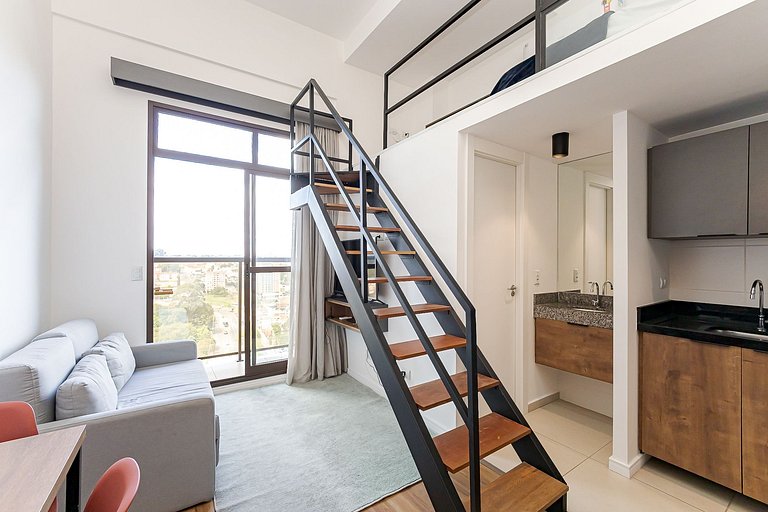 Eco Smart | Estúdio com Mezanino e Garagem | G014