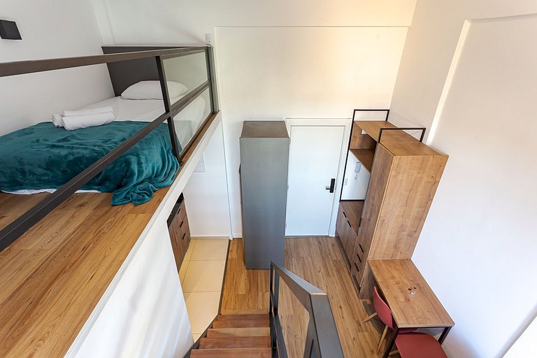 Eco Smart | Estúdio com Mezanino e Garagem | G014